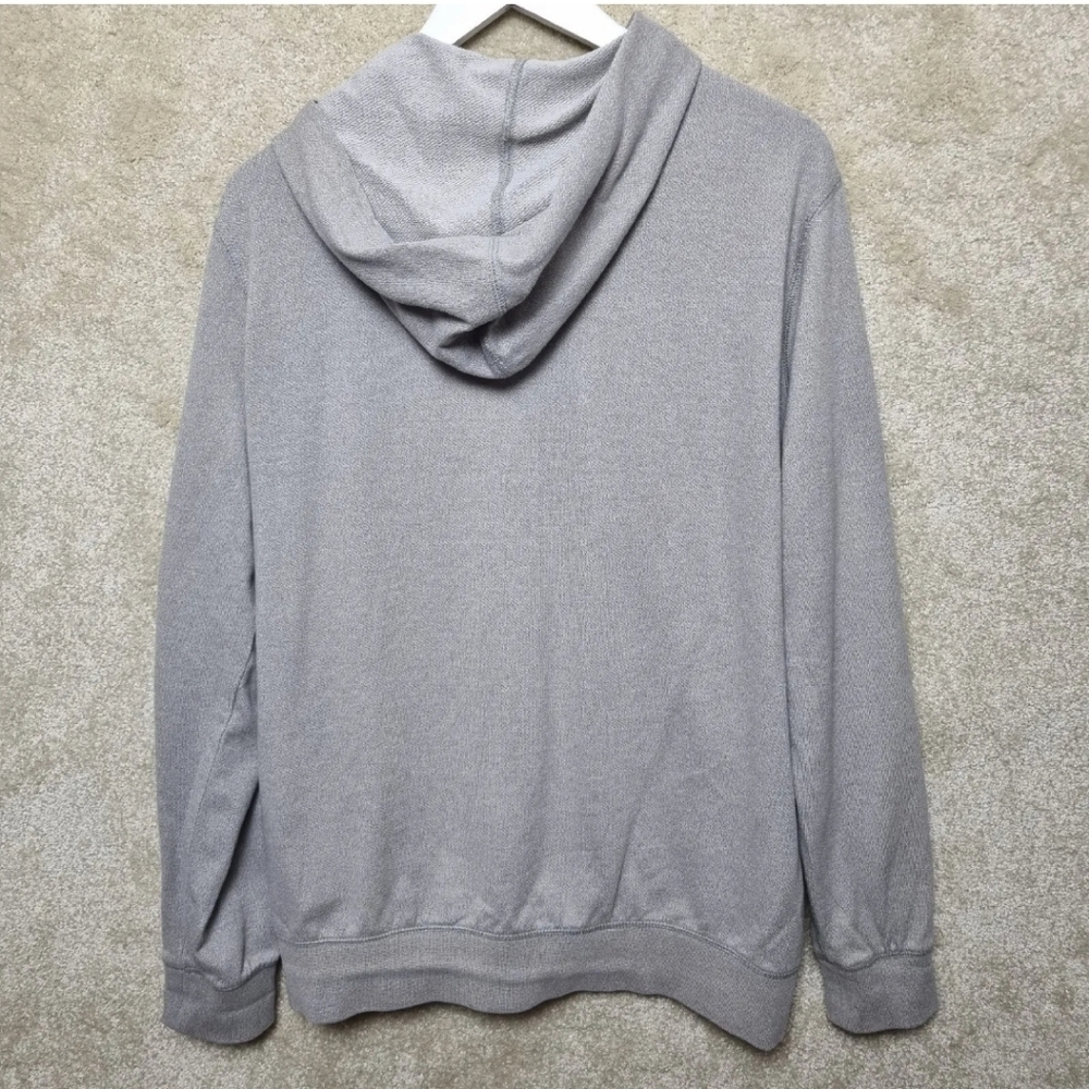 Oakley Hoodie Mens Medium Grey Full Zip Cotton Jersey - Picture 3 of 11